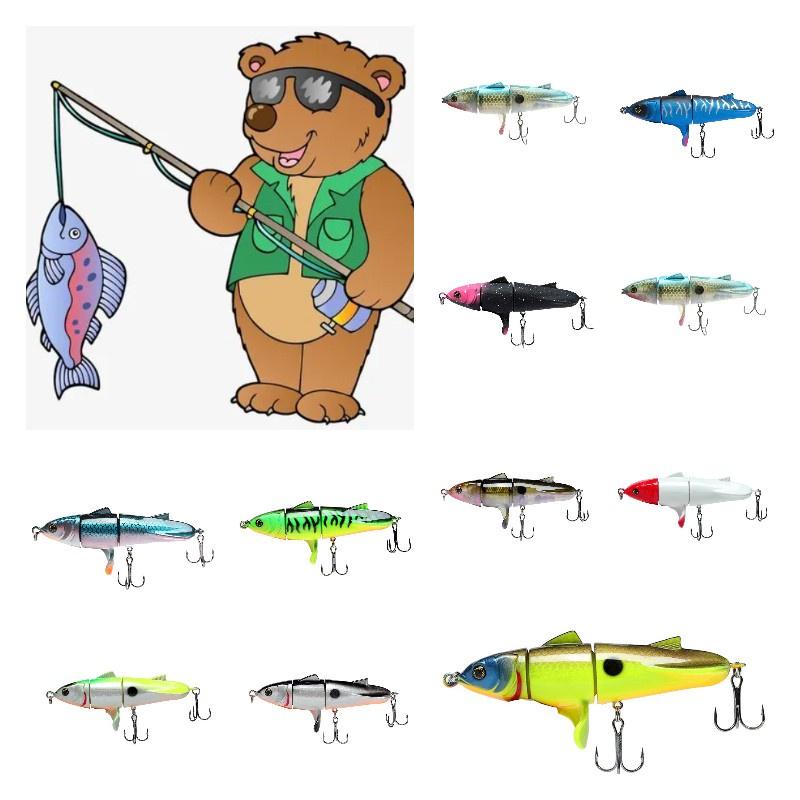 Bionic Ternary Lure Form Hard Bait Double Hook Fish Shape Abs Decoy Gear Fishing