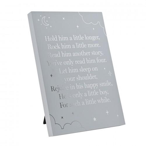 Bambino Little Boy Plaque