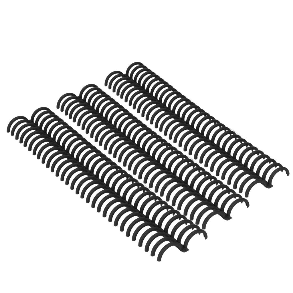10 Pcs Loose Leaf Binding Spine 30 Holes 22mm Inner Diameter Wear Resistant Plastic Binding Rings