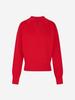 LORDLOAR Signature Collar Long Sleeve Knit Red