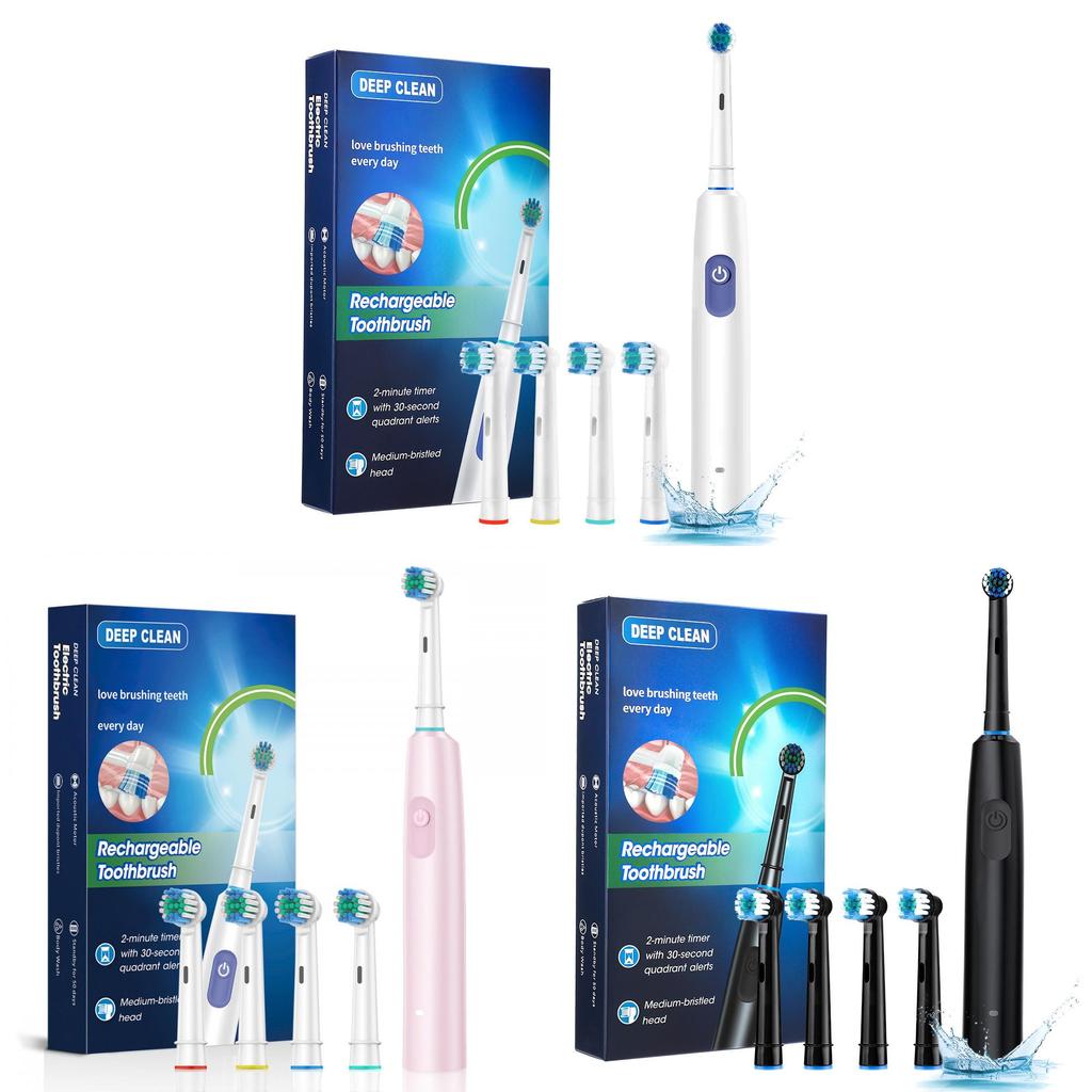 Electric Toothbrush Rechargeable Soft Bristle For Couples Dental Cleaning