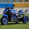 Children's electric motorcycle 1-10 years old boys and girls charging toy battery car baby three-wheeled stroller can seat people