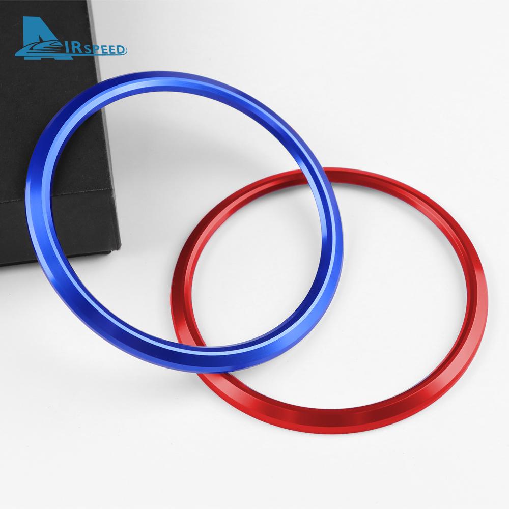 4PCS Rings For Chevrolet Camaro 2016 2017 2018 2019 2020 2021 2022 2023 Car Accessories Aluminum Alloy AC Outlet Vent Sticker