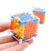 3D Maze Ball Transparent Yellow Blue Green Rotating Puzzle Cube Kids Educational Brain Teaser Toy