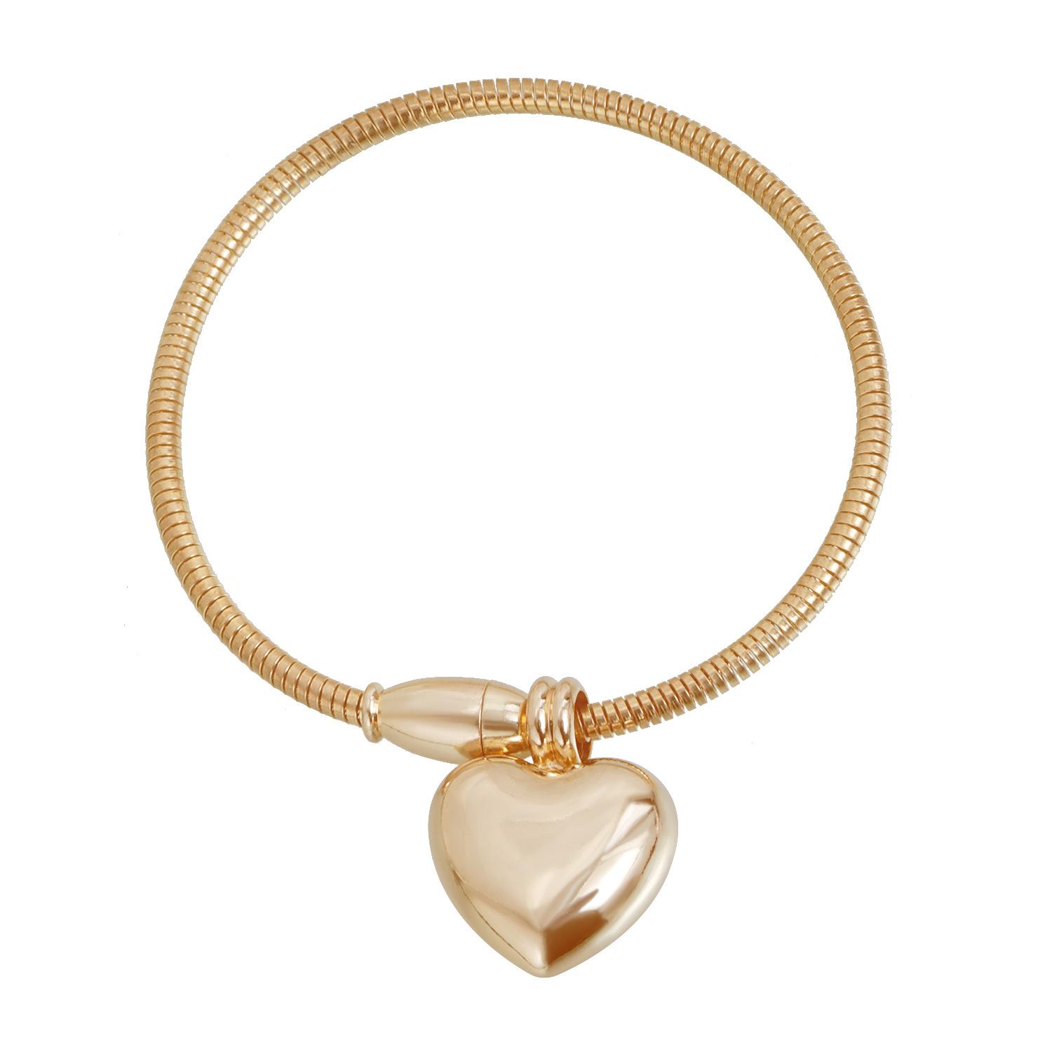 Retro love snake bone chain necklace, light luxury and simple daily commuter necklace bracelet set