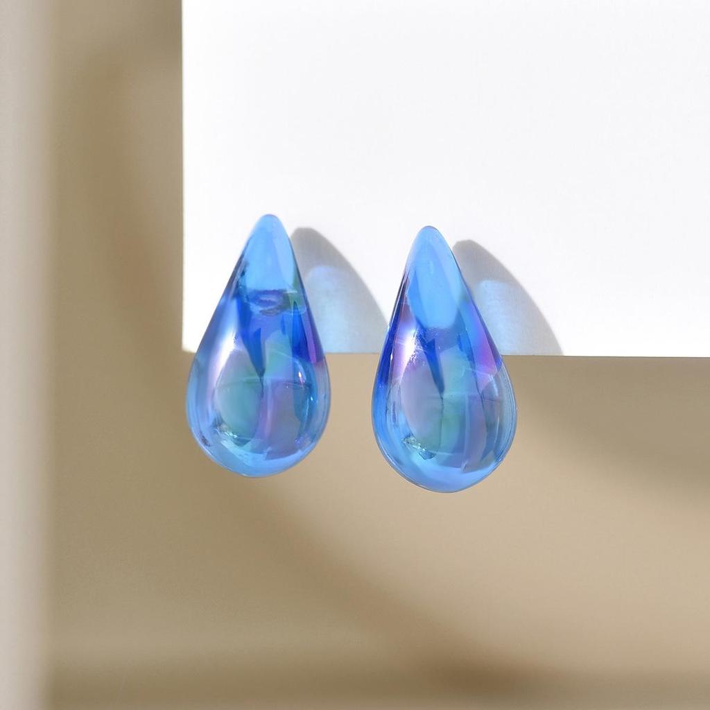 Plump Water Drop Acrylic Dangle Earrings - Simple & Fashionable Jewelry for Women
