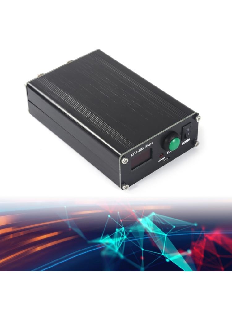 ATU-100 Pro+ Sintonizzatore automatico d'antenna 100W 1.8-55MHz Display OLED da 0.96 pollici Assemblato con custodia in metallo Batteria ricaricabile