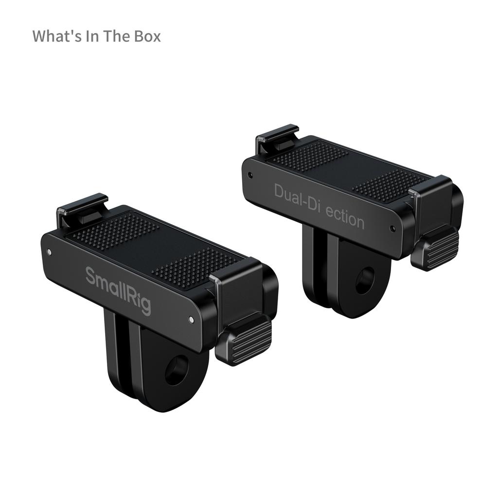 SmallRig Quick Release Adapter Support Kit with 1/4"-20 Threaded Hole and 2-Prong Mount, for DJI Osmo Nano for DJI Osmo Action 6
