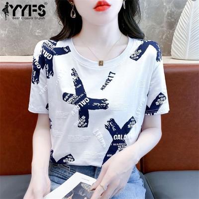 Women's Fashion Casual Summer Spring Short Sleeve O-Neck Blouses & Shirts