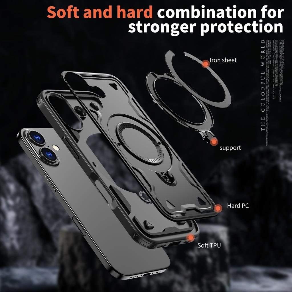Rugged Dual Layer Protective Case for Iphone 17 Pro Max Air Iphone17 16 15 Plus 13 12 Iphone15 Hard Fitted Covers