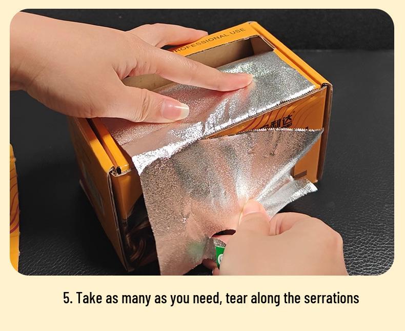 Embossed Aluminum Foil for Hair Dyeing and Bleaching - Barber Shop Highlights Tool