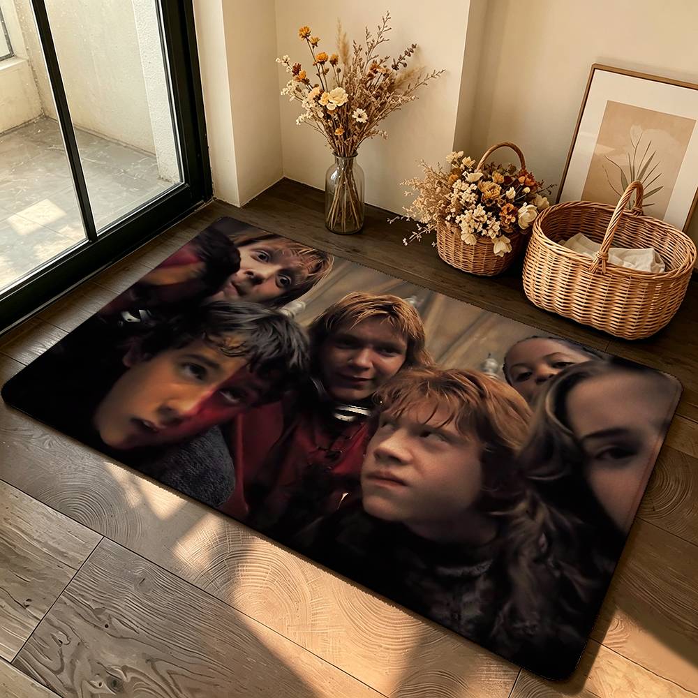 Cute Movie-H-hArry-Y-pOtterS Carpet Bathroom Anti-slip Mat Door Mat Home Decoration Mat Entrance Door Mat Scratch-resistant Door