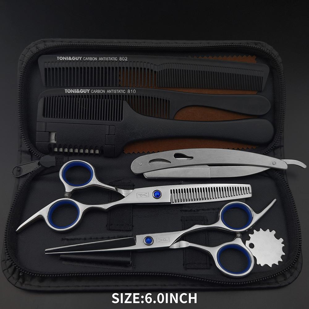 VP Professional Hairdressing Scissors Barber Set 5.5 6.0 Hairdresser Hair Beauty Scissors Set Corte de Cabelo Desbaste Ferramentas de Salão