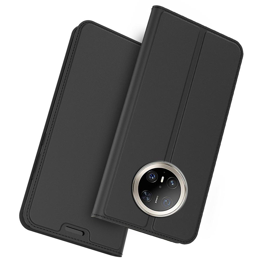 

Чехол для Huawei Mate 70 Pro/70 Pro+ из ПУ кожи, чехол для телефона с держателем для карт, подставкой, магнитной застежкой Black