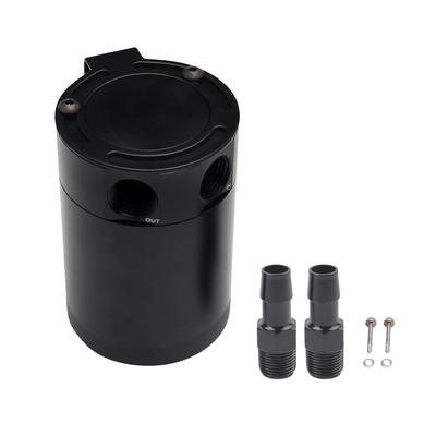 Universal Car Baffled Oil Catch Can Tank Aluminum Alloy Car Oil Catch Reservoir 2/3 Port Fluid Filter Cylinder Tank Fuel Tack