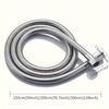 3/2/1.5m Shower Head Tube Flexible Stainless Steel Bathroom Water Head Shower Extension Pipe Encrypted Silver Hose HighQuality