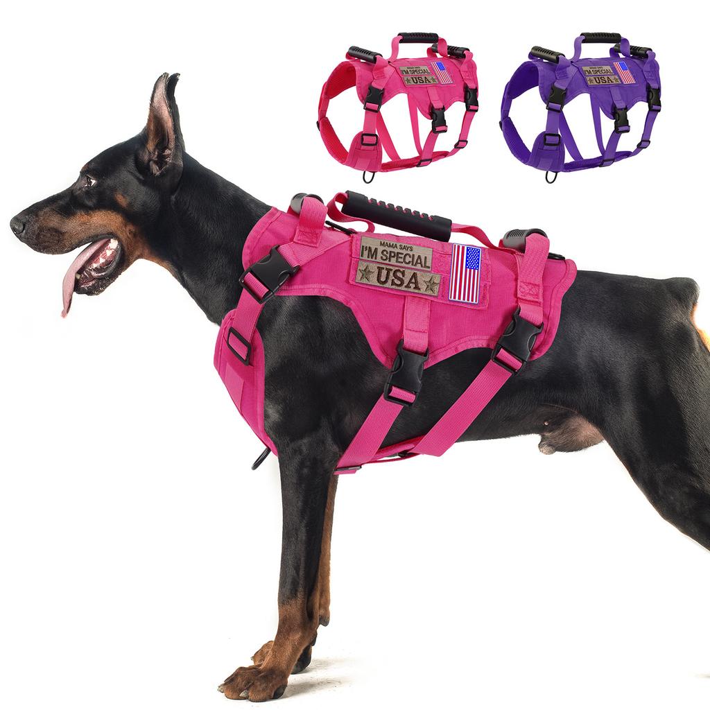 Dog Leash, Anti Slip, Explosion-proof, Nighttime Reflective, Walking Dog Chest Harness, Tactical Chest And Back For Large Dogs