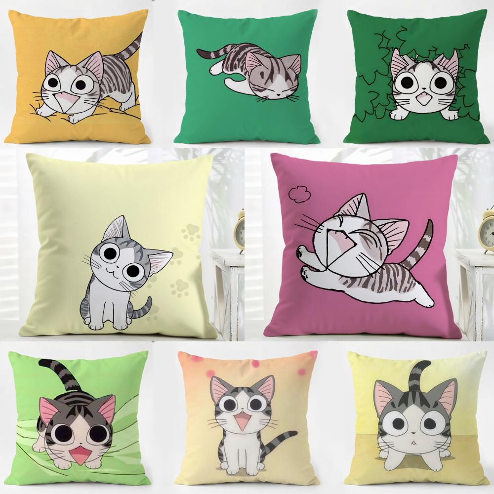 CChis Sweet Home Cushion Cover Iceland Washable Linen Soft for Daily Sofa Bed Home Room Decor