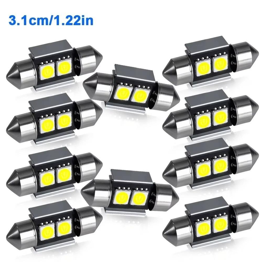 

10 Pcs 31/36/39/41MM Car Dome Light 300LM White Light Reading Lighting Bulbs 12V Festoon LED Bulbs Vehicle Lighting 31mm