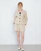 SISTERHOOD Basic Linen Shorts - Beige