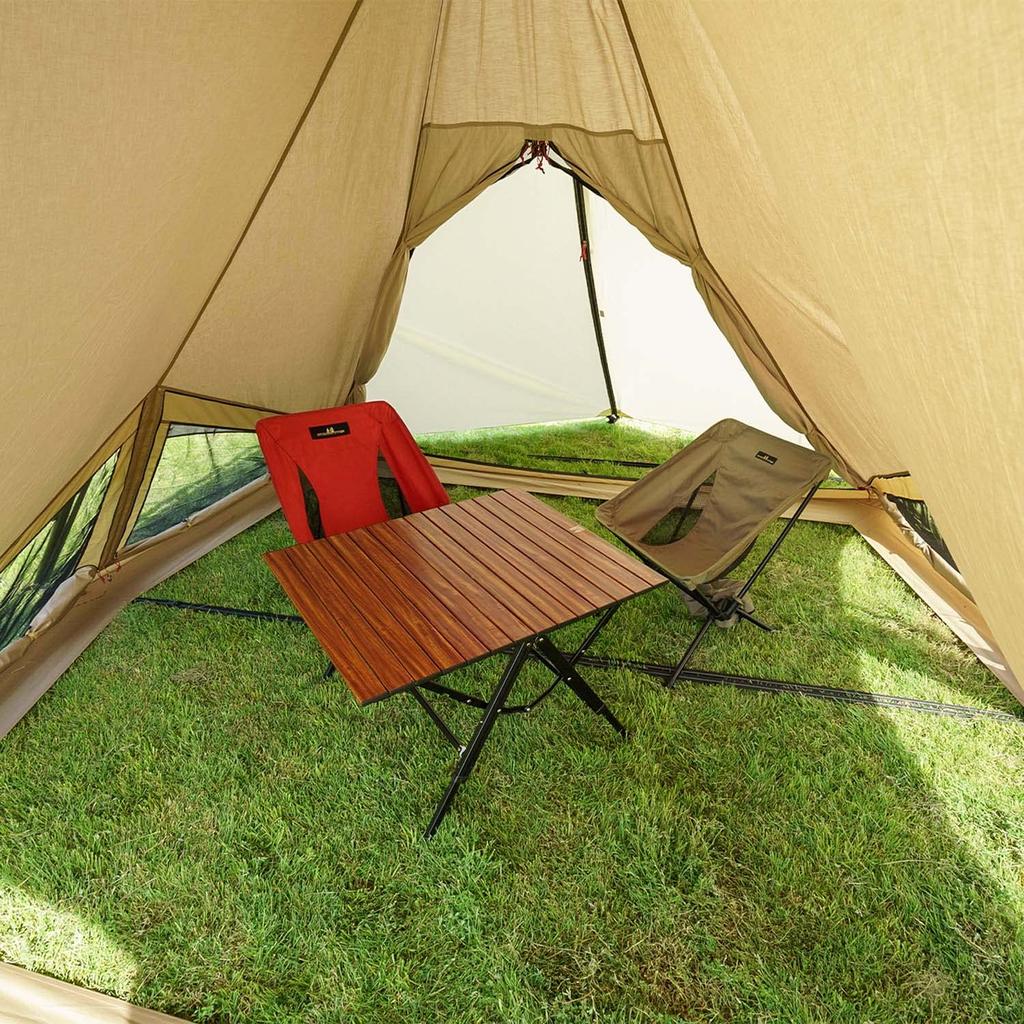 ogawa Outdoor Camping Tent Piraeus 5 x Sand Beige x Dark Brown 2746 [for people] Off-white