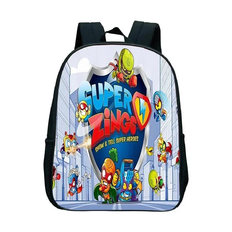SuperThings Rucksack Kleinkind Cartoon Schultasche Jungen Mädchen Kindergarten Tasche Wasserdicht Kinder Buchtasche 12 Zoll