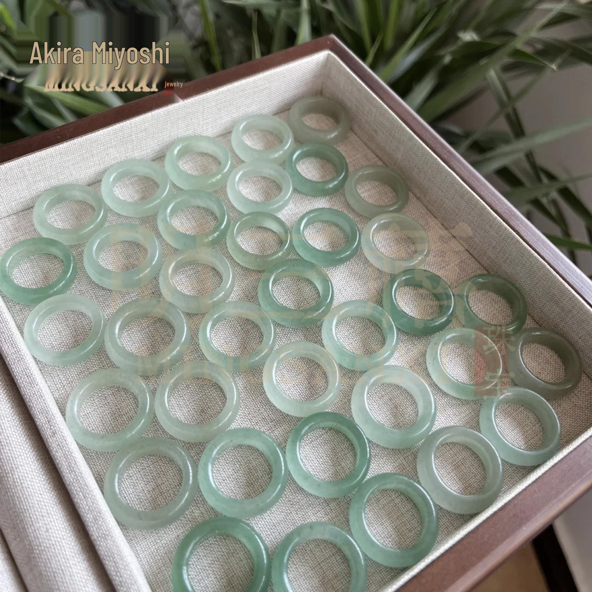 

Кольцо из нефрита цвета персикового цветка: Ремешок из розового золота, Универсальный роскошный стиль