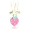 2pcs Cute Fruit Food Magnet Necklaces for Women Girls Kawaii Best Friends Sisters Pendant Chain BFF Friendship Jewelry Gifts