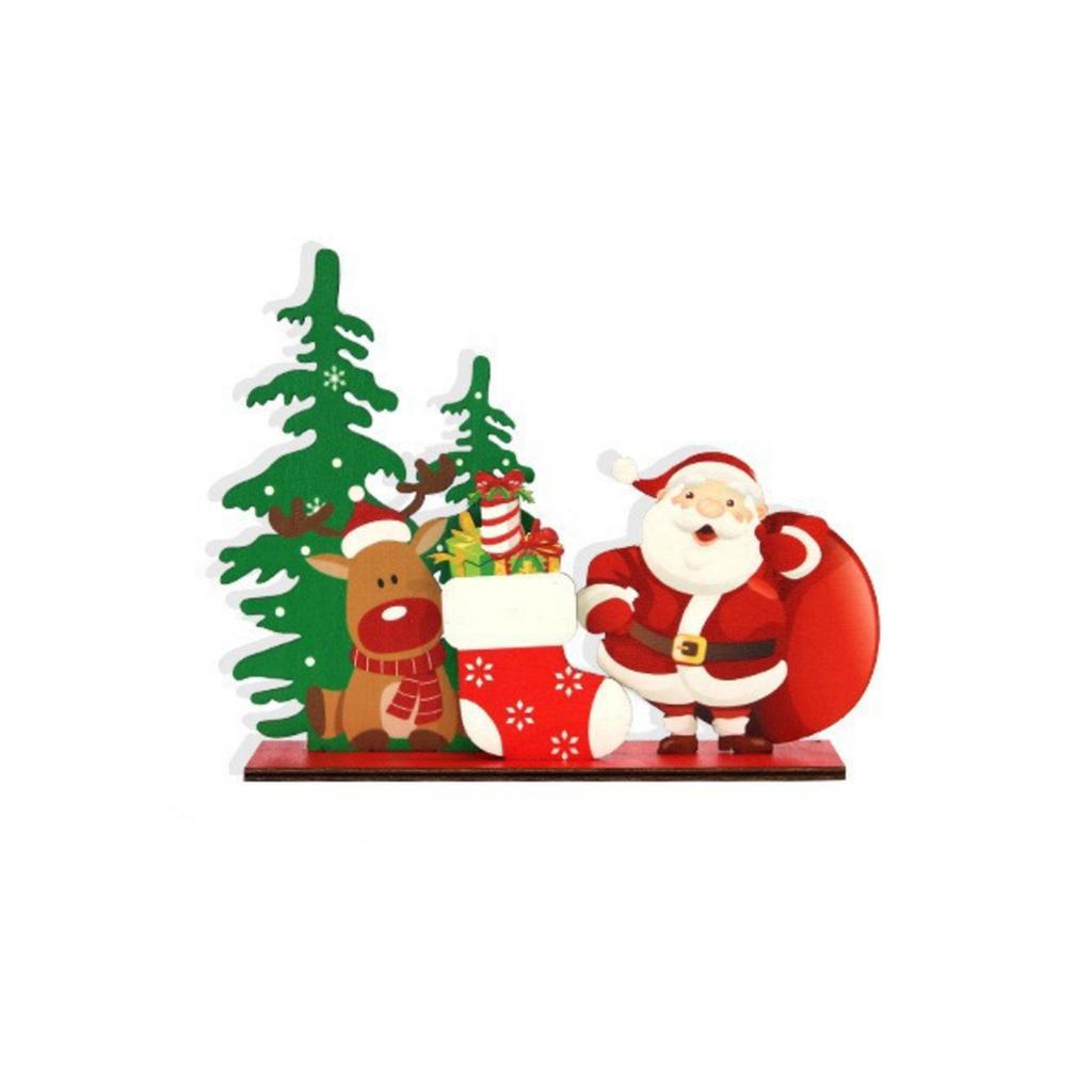 Christmas Decorations Santa Letters Wooden Ornaments Creative Desktop Layout Props