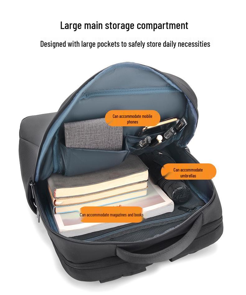 Men's Waterproof Business Backpack - High-End Fashion, Large Capacity, Perfect for Travel and Commute