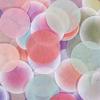 30pcs Encounter Series Geometric Washi Stickers, Mixed Colors, Self-Adhesive Round Decorative Paper for Scrapbooking & Crafts