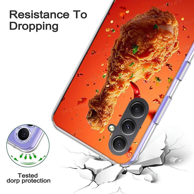 Food Fries Beer Cheese Sushi Cookie Phone Case for Samsung A17 A37 A57 A07 A16 A26 A36 A56 A06 A02S A12 A22 A32 A52S A04S A14 A2