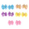 20pcs Pet Hair Bows Cute Mixed Colors Small Dog Topknots With Rubber Band For Puppy Cats Rabbits