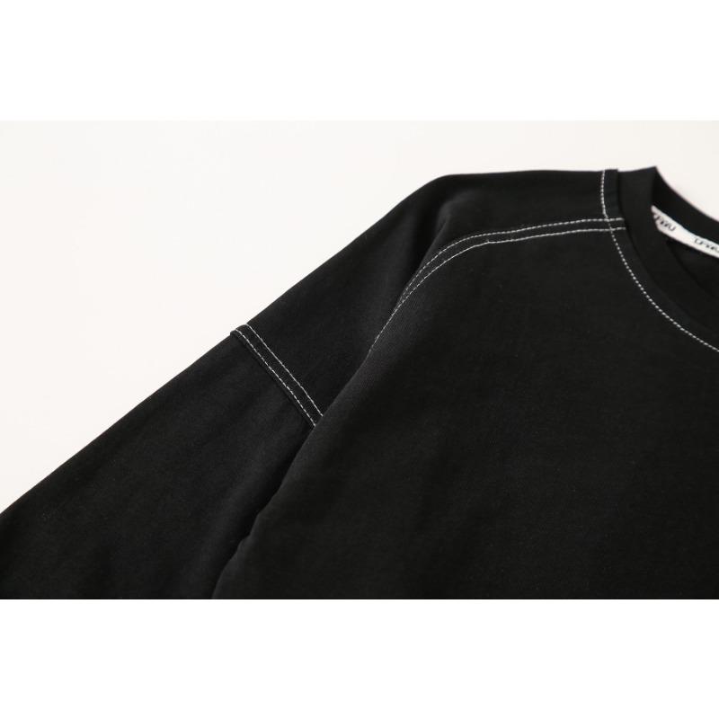 Kids Casual Loose Long Sleeve Solid Cotton Bottoming T Shirt For Boys And Girls