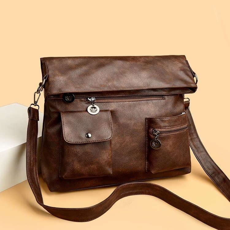 Women's vintage cargo bag one-shoulder crossbody bag