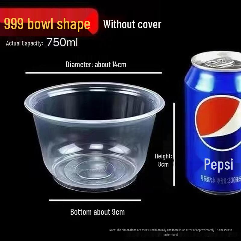 Disposable Plastic Food Bowl with Lid