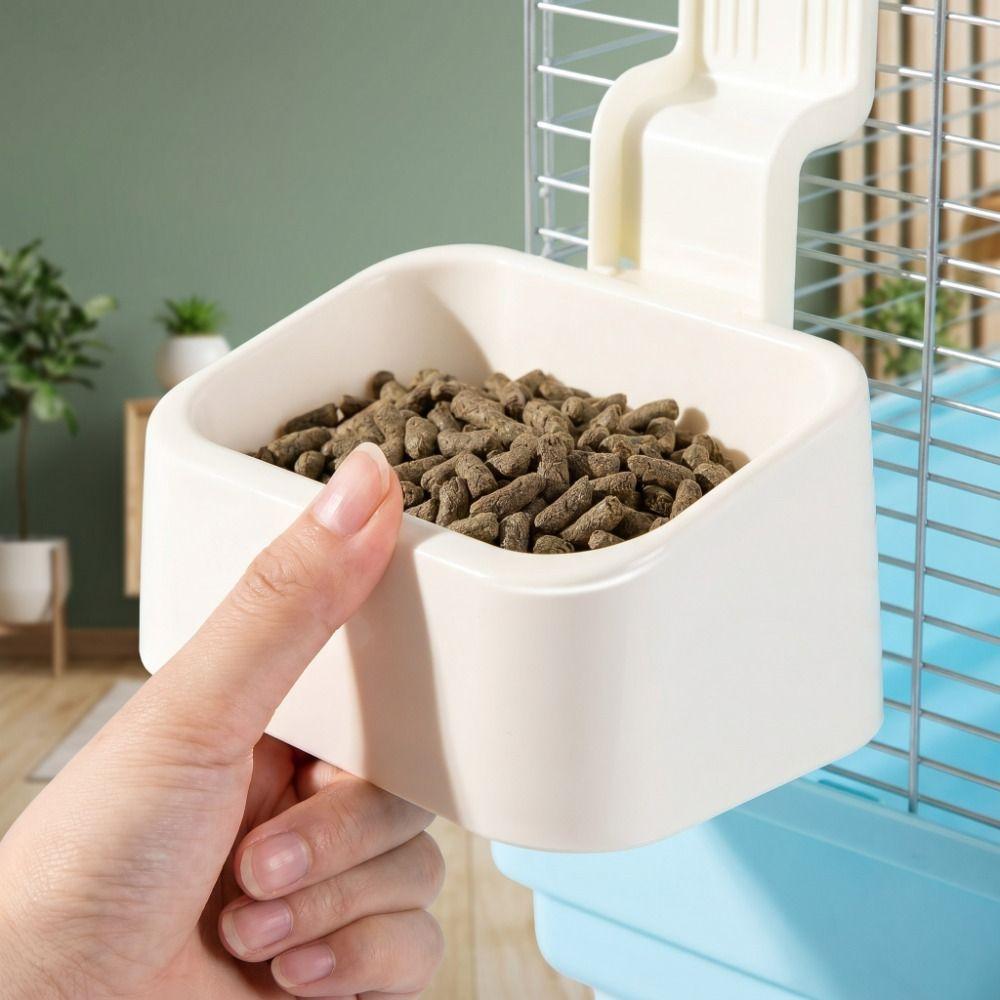 Non Tip Over Rabbit Food Bowl Bite Resistant Hamster Food Container  Indoor Pet Feeding
