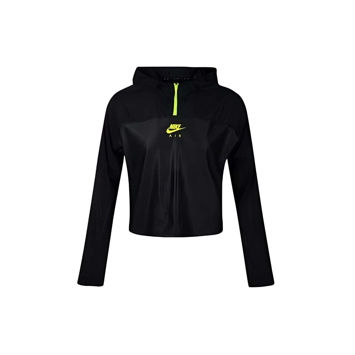 (WMNS) Nike Half Zipper hooded track Jacket Black Women s CU3047-010 M