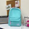Girl Backpack Durable Nylon Youth School Teen College With Color Block Design For Education Use