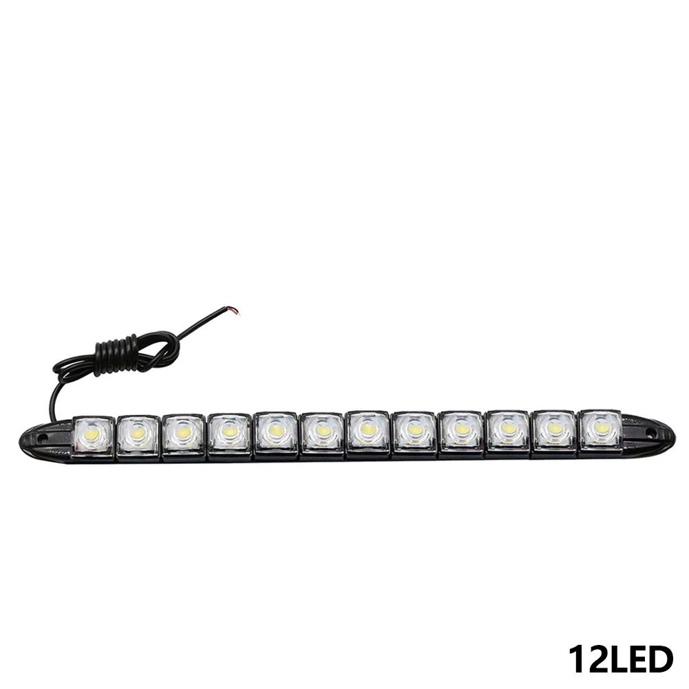 Car Led DRL Daytime Running Light 6/8/9/10/12/16/20LED White Waterproof Driving Fog Bulb Car Styling Lights Auto Truck Lighting