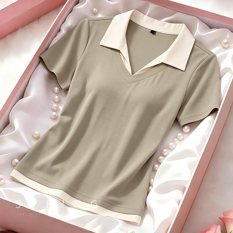 Short Sleeved Sports T-shirt Women's Summer Loose Casual T-shirt