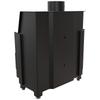 Steel fireplace KRATKI SIMPLE left 6 kW Ø 150 black thermotec