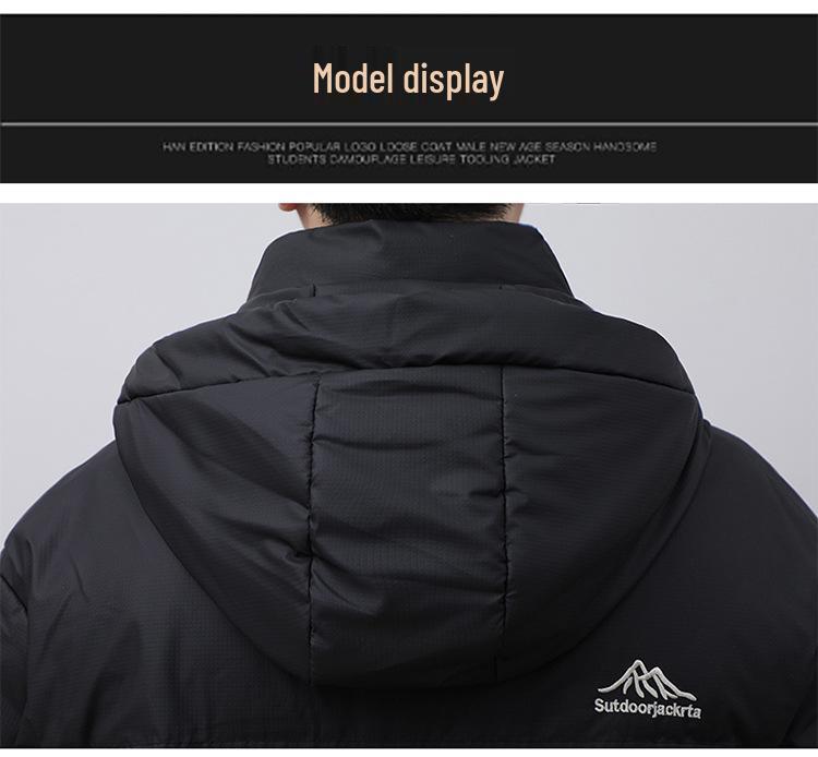 Men's Winter Trendy Hooded Down Jacket 2024: Thick, Warm, Stylish Duck Down Coat for Boys