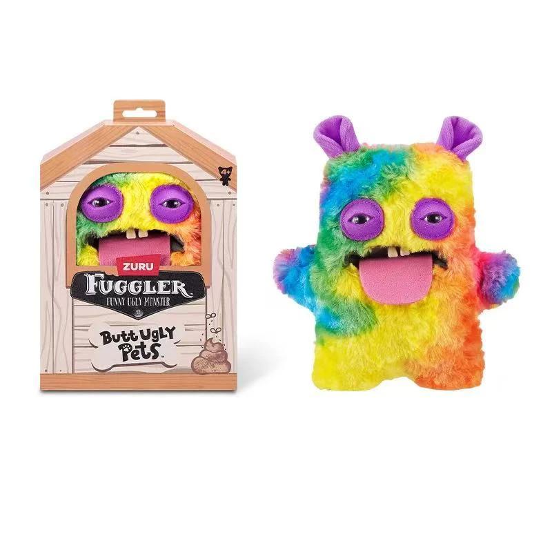 Original Fuggler Ugly Teeth Monsters Plush Toys Kawaii Cat Dolls Funny Butt Pets Soft Stuffed Animal Decoration Halloween Gifts