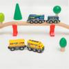 Two Carriages Train Track Toy Light&Sound Car Locomotive Toy Magnetic Electric Train  Kids Toy
