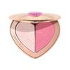 Paleta de blush coração bicolor 2026 para bochechas com degradê natural todos os tipos de pele uso de longa duração