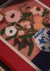 THE POSTER CLUB Poster Club Flowers on Blue Table Carla Llanos 30×40cm