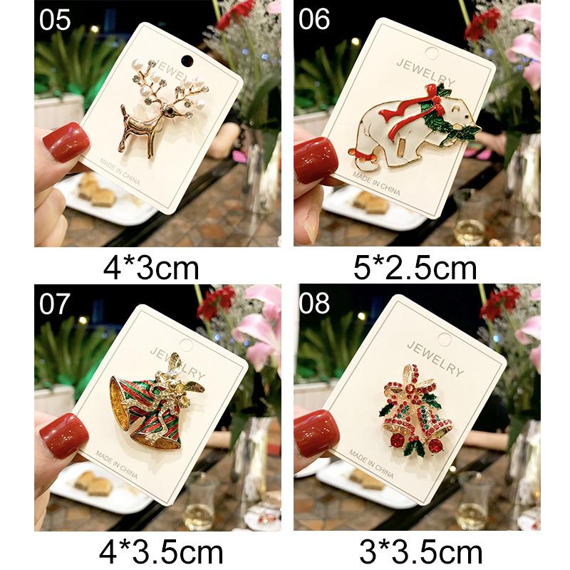 1pc presentes de festa de cristal coleções de natal broche pinos jóias decoração acessórios de casamento