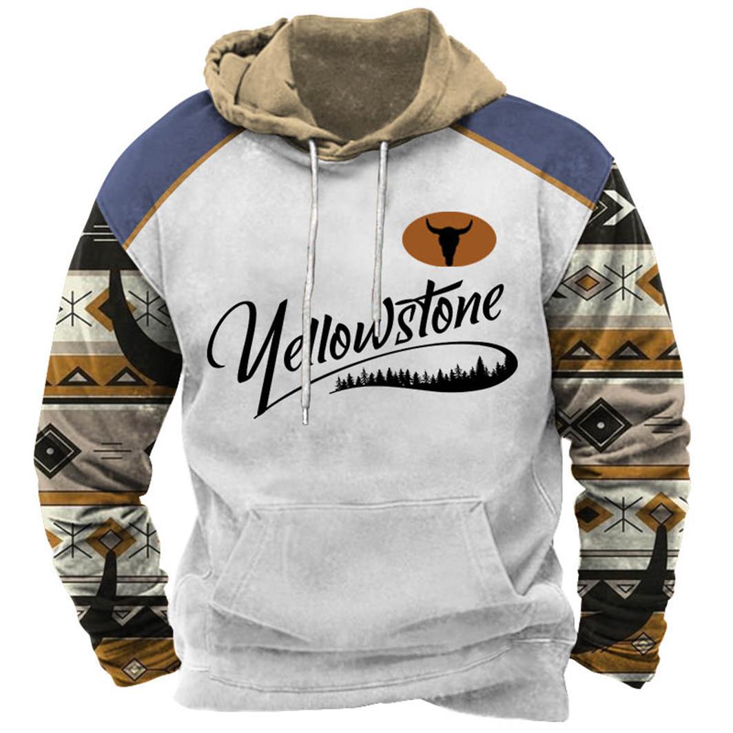 Винтажная мужская толстовка с капюшоном — фото 14