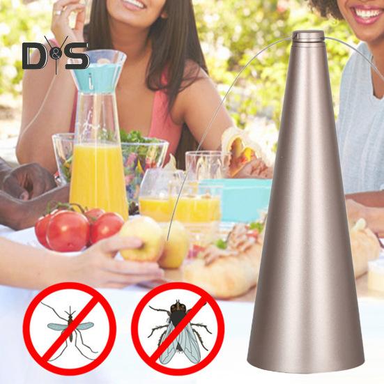 Fly Repellent Fan with Reflective Strip Outdoor Camping Fishing Picnic Indoor Desktop Food Fan Portable Silent Foldable Fly Spinner Fan